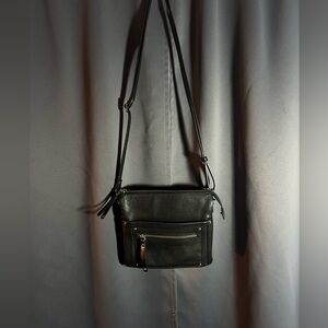 Genuine leather crossbody